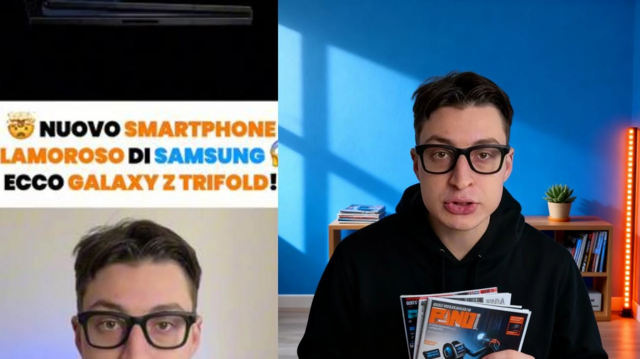 🤯 IL TELEFONO DELL'ANNO! Samsung sorprende tutti e lancia sul mercato il nuovo Galaxy Z Trifold. Il primo smartphone dell'azienda che si piega non una, ma ben due volte! —- #gbrtech #Tech #galaxyztrifold #ztrifold #samsung"
